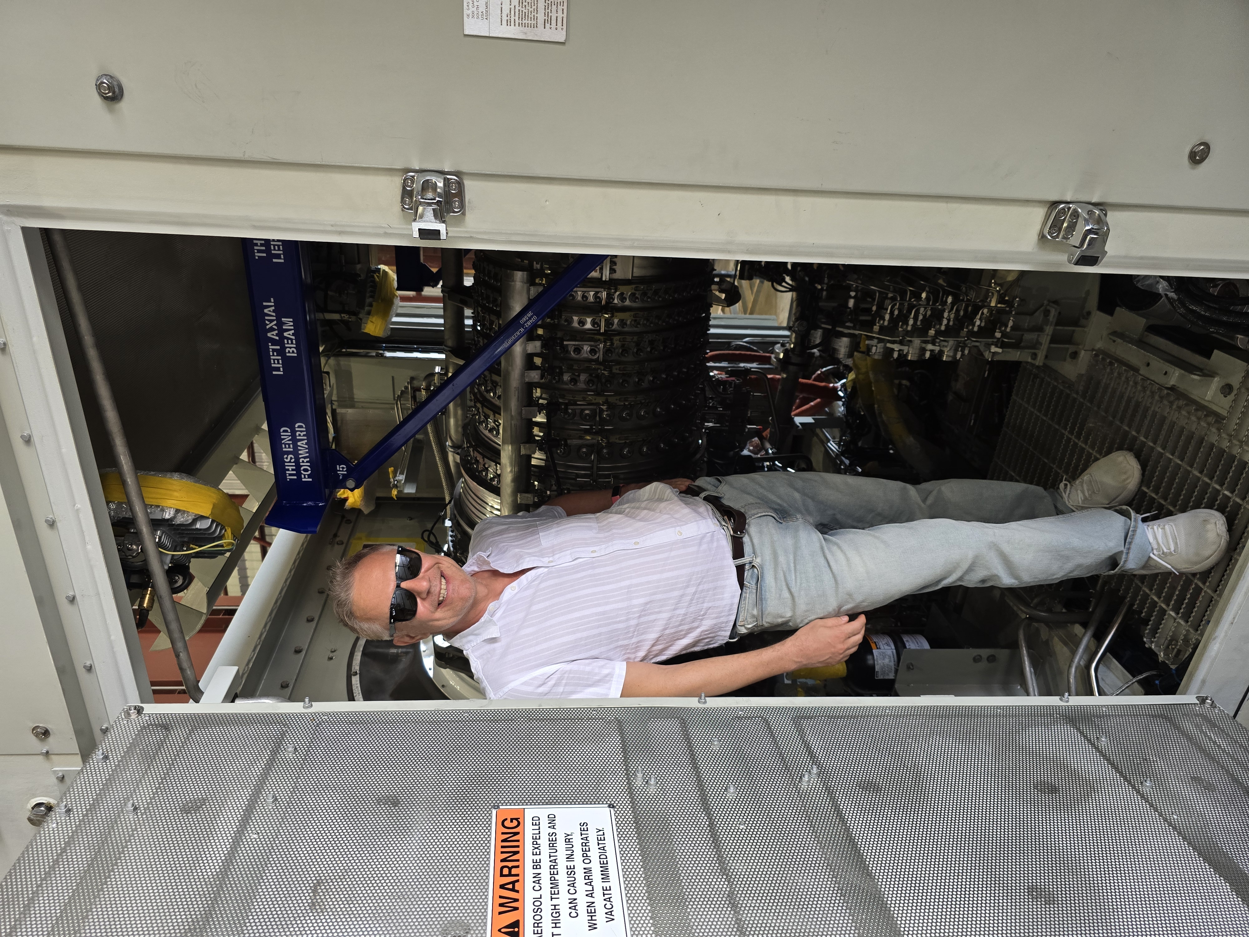 Oltaç Ünsal with GE LM2500 Gen 9 turbine